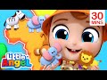 Animals Around The World 🫎 KARAOKE! 🦁 | BEST OF LITTLE ANGEL! | Sing Along With Me! | Kids Songs