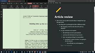 Article review and research idea formulation using Notion  1