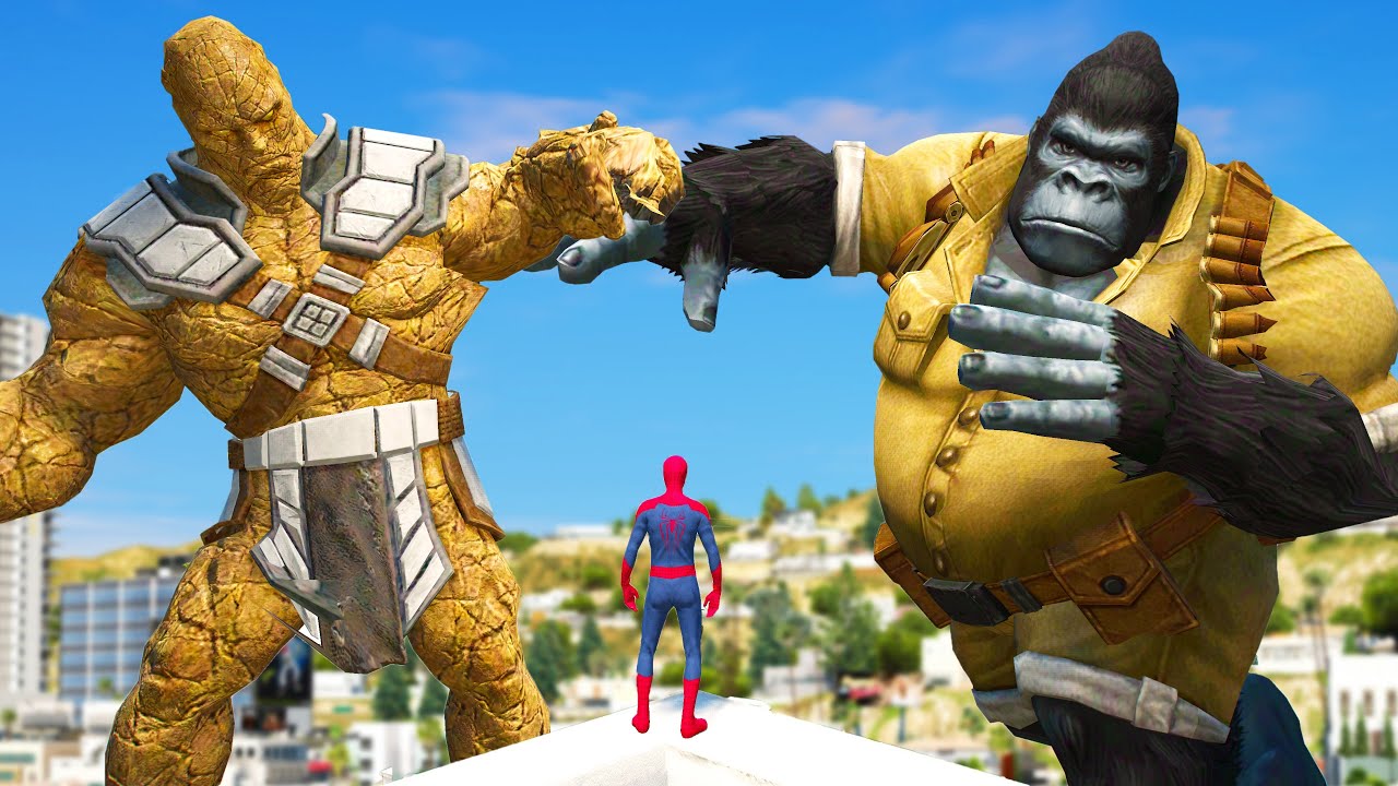 VS Gorilla Man EPIC BATTLE YouTube