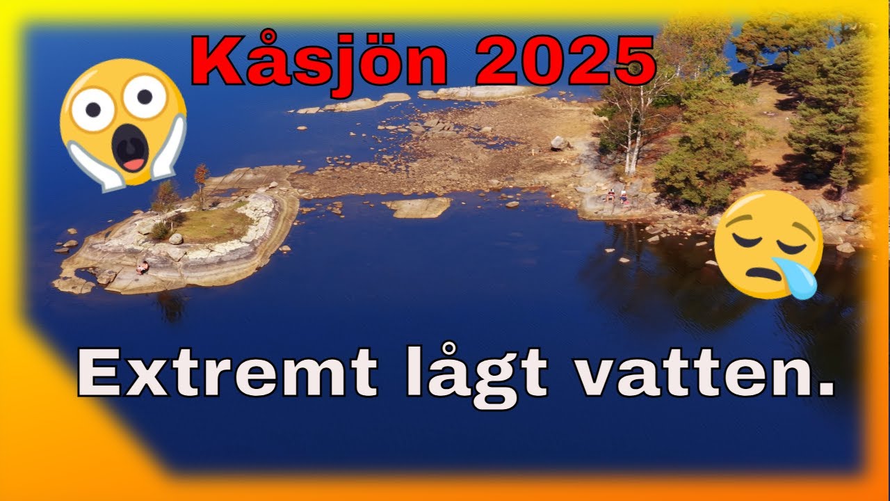 Lågt vatten i Kåsjön 2025 - YouTube