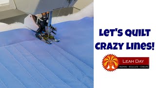 Walking Foot Quilting for Beginners - Crazy Lines Quilting Tutorial with Leah Day