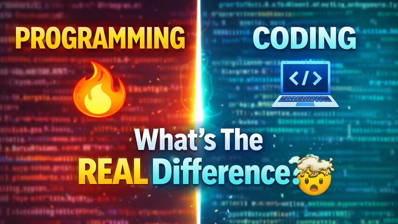 Programming vs Coding 🤯 | What’s The Real Difference? - YouTube