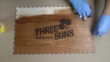 How to Stain and Lacquer your Big Damn Crate