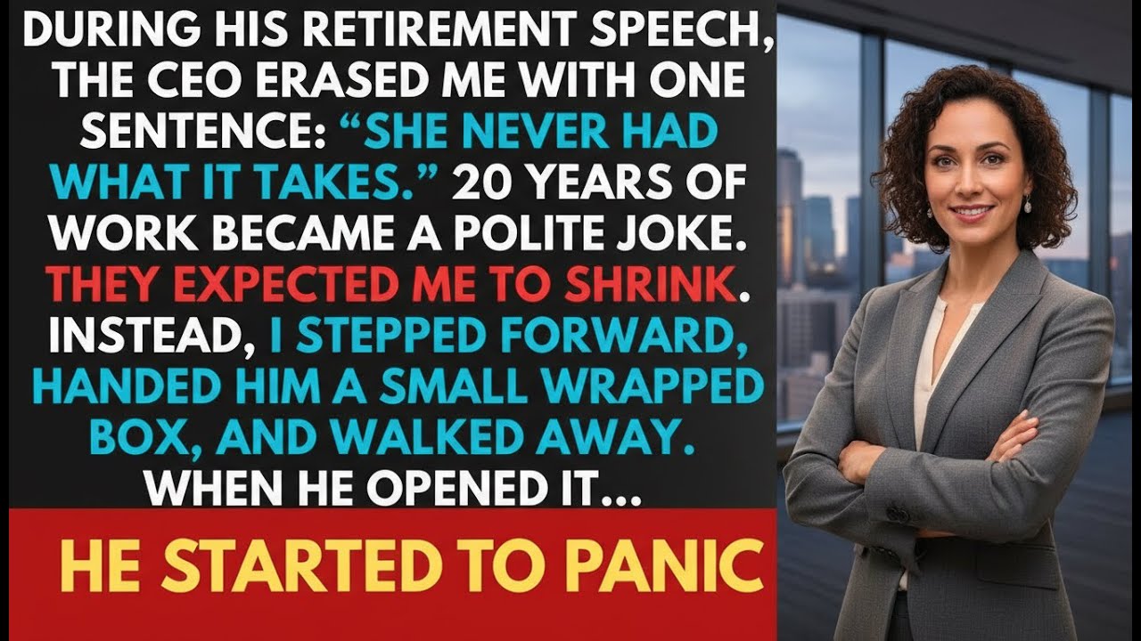 The CEO Publicly Humiliates Me At His Retirement Speech. So I Had A Little Surprise For Him...