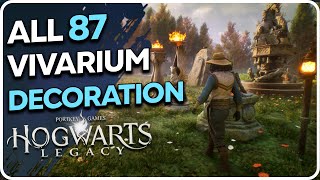 ALL 87 Vivarium Conjuration Decoration Showcase Hogwarts Legacy