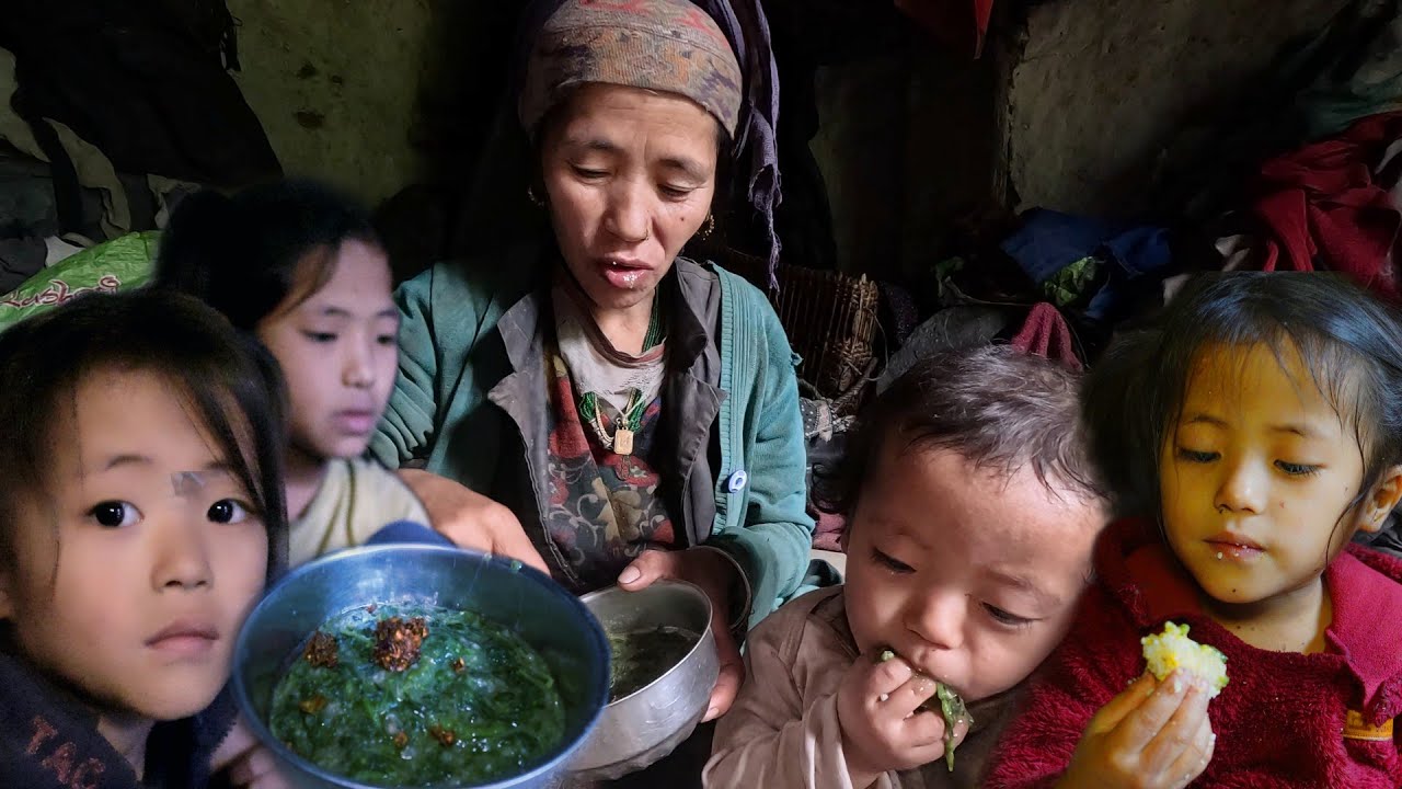 Under a Straw Roof | Fatherless Family Surviving on Cron Dough and Stinging Nettle