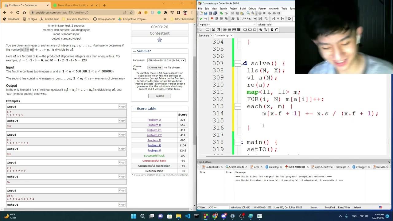 3 am contests are fun codeforces round 829 youtube