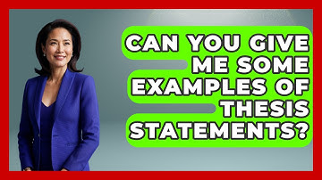 Can You Give Me Some Examples Of Thesis Statements? - Ultimate Study Hacks