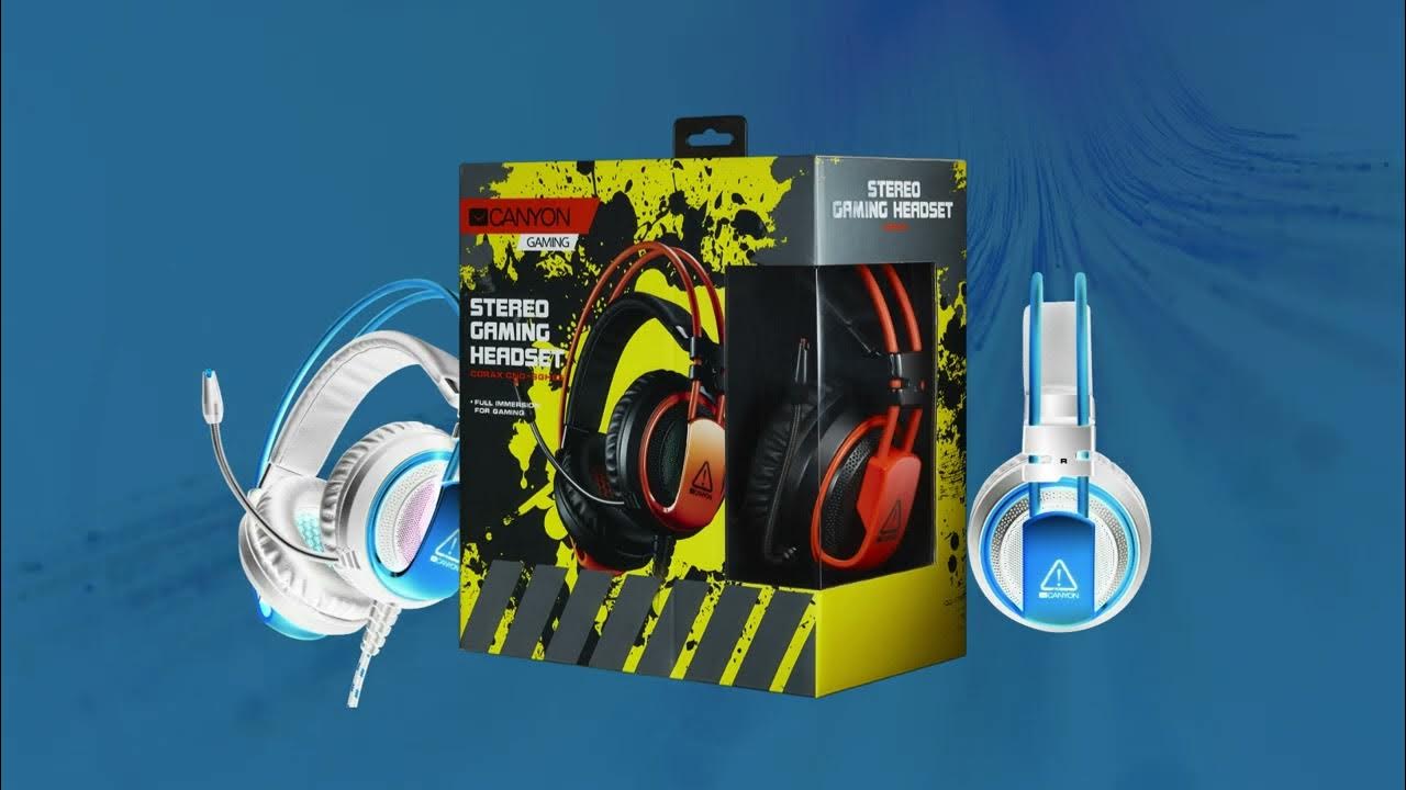 Слушалки Canyon GH-5, черен/оранжев - CND-SGHS5A - YouTube