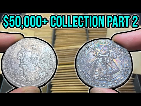 Unboxing A Lock Box Full Of Thousands Of $$ Of Rare World U0026 Foreign Coins: European - Part 2