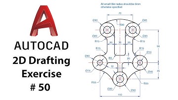 AutoCAD 2D Drafting Exercise # 50 - Basic to Advance in Hindi