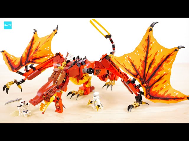LEGO NINJAGO Fire Dragon Attack 71753 Speed Build & Review