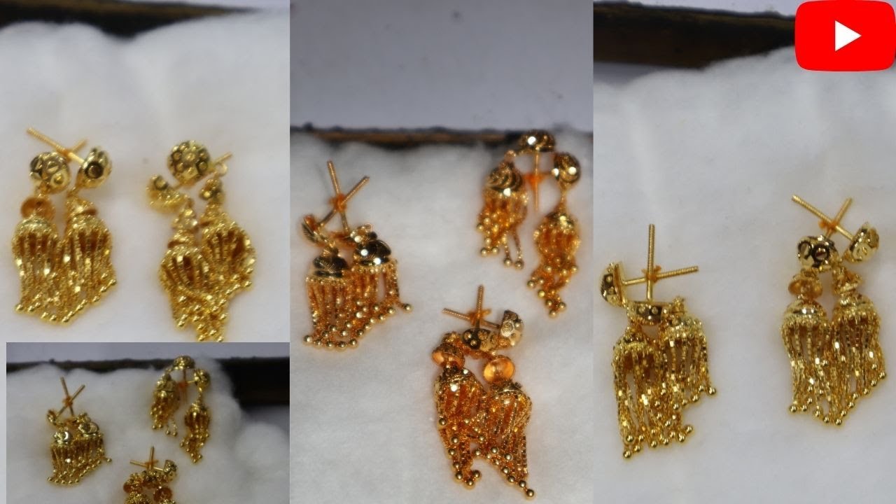 new latest jhumka gold 2021 gold jhumka designs