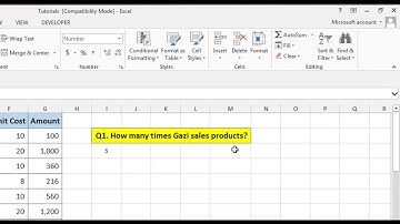 How to Use Countif Function by Name Reference