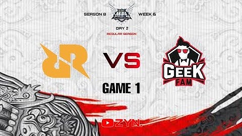 RRQ HOSHI VS GEEK FAM GAME 1 - MPL ID SEASON 8 WEEK 6 DAY 2