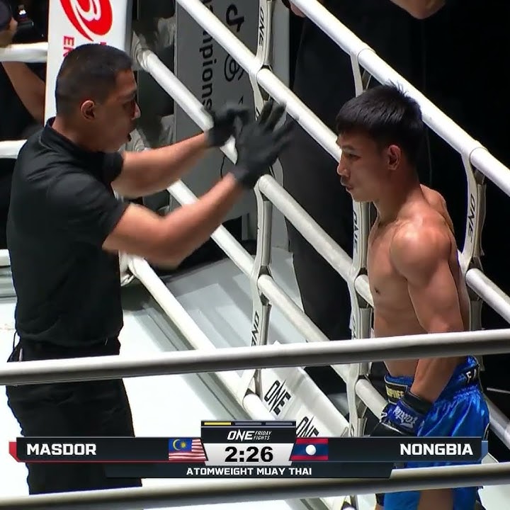47-SECOND FINISH ⚡ Rifdean Masdor blitzes Nongbia for a first-round TKO!