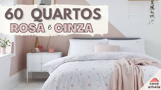 TOP 60 IDEIAS DE QUARTO CINZA E ROSA | Saiba como deixar seu quarto estilo Pinterest