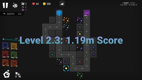 Infinitode 2 [1.82] level 2.3: 1.19m score