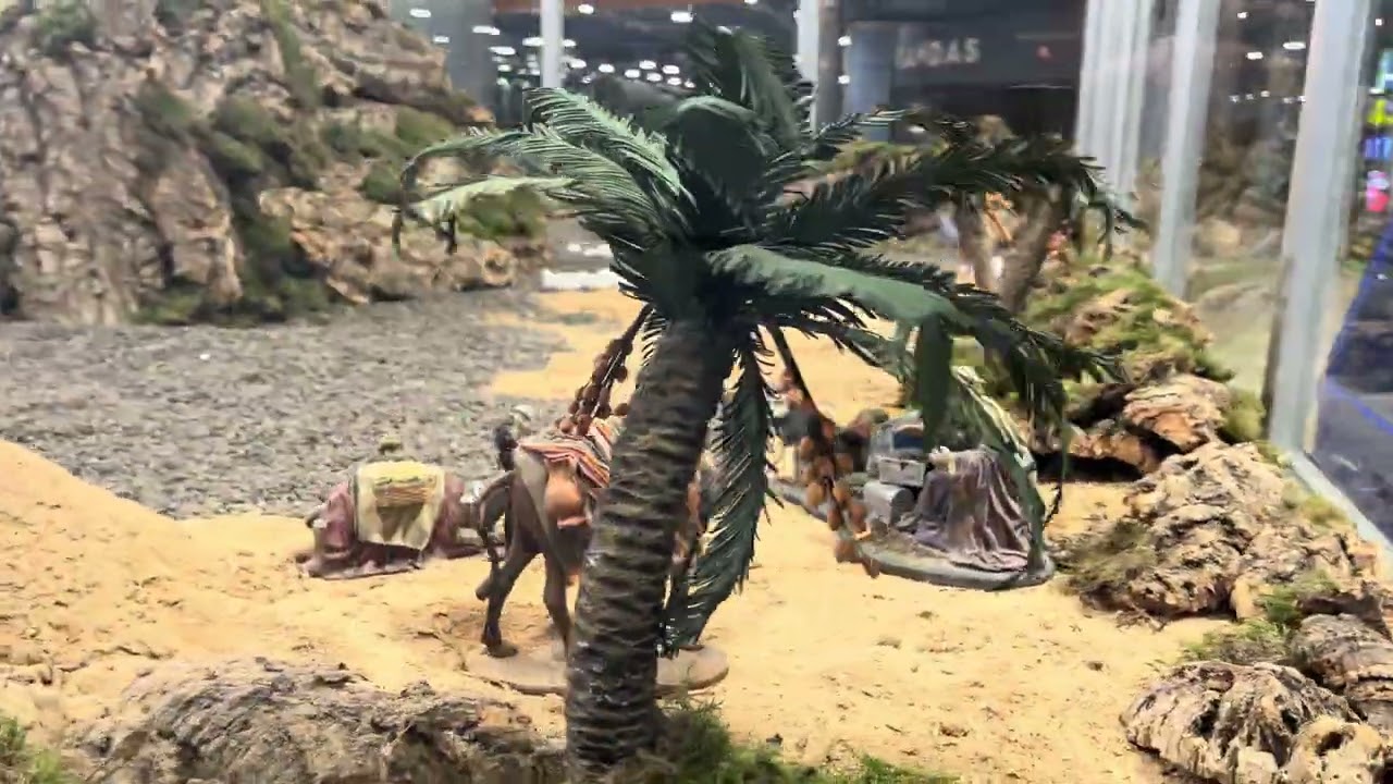 Navidad en Madrid 2025-26. Belén en la T2 del Aeropuerto de Barajas. 