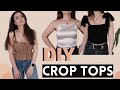 DIY Crop Tops from Scrap Fabrics