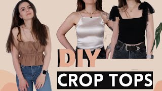 DIY Crop Tops from Scrap Fabrics