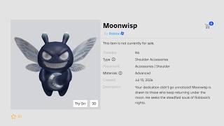 moonwisp : starwisp's evil twin is here... (ROBLOX accessory news)