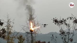 Drone Flamethrower Incinerates Wasp Nests In China News 360 Tv