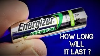 Energizer Recharge Runtime Test