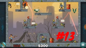 Stupid Zombies Walkthrough Chapter 3 Stage 2  Levels 31 - 60 Shotgun and Magnets