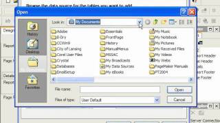 Crystal Reports Tutorial Database Files Business Objects Training Lesson 2.7