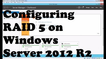 Configuring RAID 5 on Windows Server 2012 R2