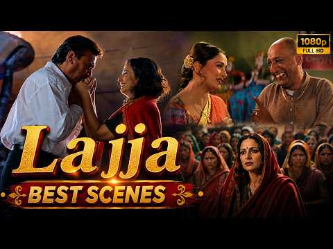 पति से बात करते हुए क्यों बदल गया माहौल? | Lajja Bollywood Movie Best Scenes | Manisha Koirala