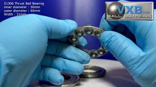 Comparison 30mm inner diameter Self Aligning Ball Bearing 2206 vs Thrust Ball Bearing 51306