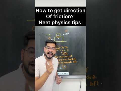 How to get direction of friction force ? | Neet physics tips #neet2026 #sspsir