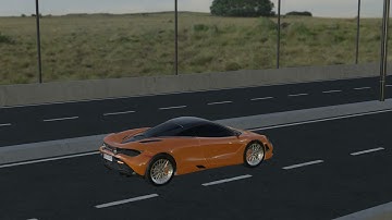 Blender Animation Demo: "McLaren going over a bridge"