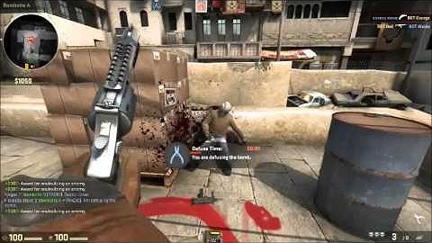 Did they even test this gun? R8 Revolver shooting while defusing! wtf
