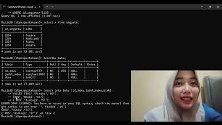 Tutorial SQL INSERT, UPDATE, DELETE, Relasi table pada MySQL melalui Command Prompt