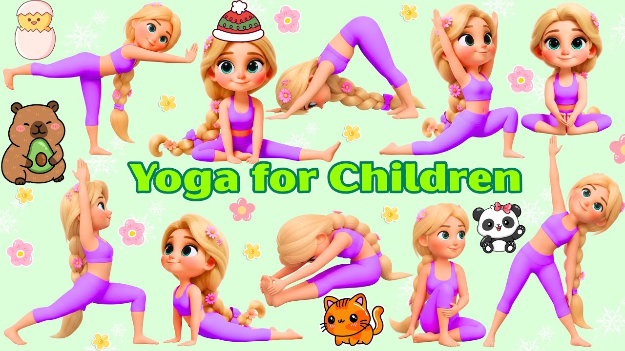 Basic Yoga Poses for Kids | Body Toning & Flexibility | Rainbow Yoga