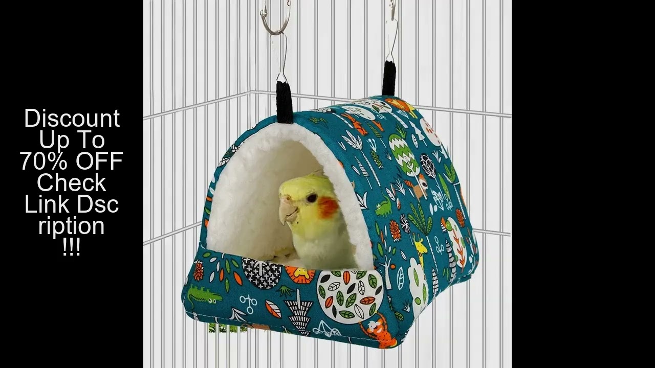 1pc Cute Print Bird Bed Mini Cage Rabbit Squirrel Mat Guinea Pig Nest Hamster House Small Animal Sle