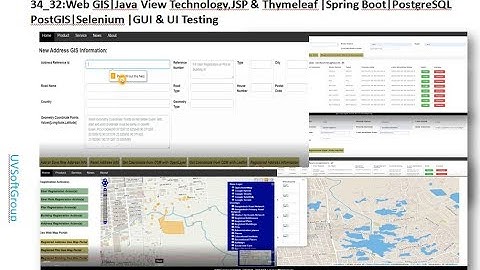 34_32: Thymeleaf | Spring Boot | JPA | Hibernate Spatial | PostGIS | Web GIS |GeoServer|Selenium
