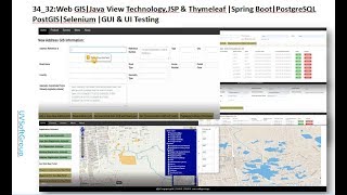 34_32: Thymeleaf | Spring Boot | JPA | Hibernate Spatial | PostGIS | Web GIS |GeoServer|Selenium