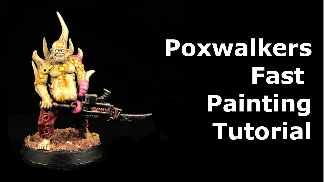 How to paint Warhammer 40k Death Guard Poxwalkers Part 1 YouTube