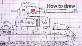 #38Cách vẽ xe tăng 