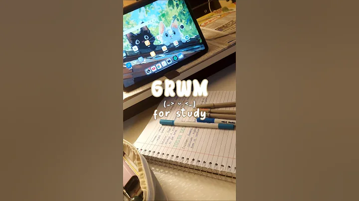 GRWM | STUDY VLOG 💢✨️ #study #studymotivation #aesthetic #studygram #studywithme #studyvlog #shorts