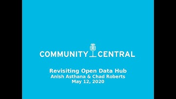 Community Central: Revisiting Open Data Hub