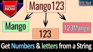 how to Separate letters and numbers from a string - VB.Net Urdu/Hindi