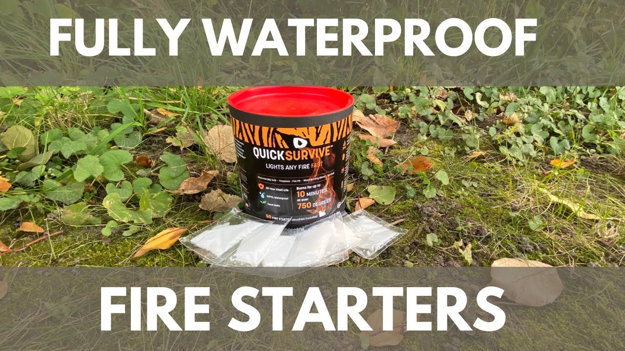 QuickSurvive Fire Starters Fully Waterproof and EFFECTIVE YouTube