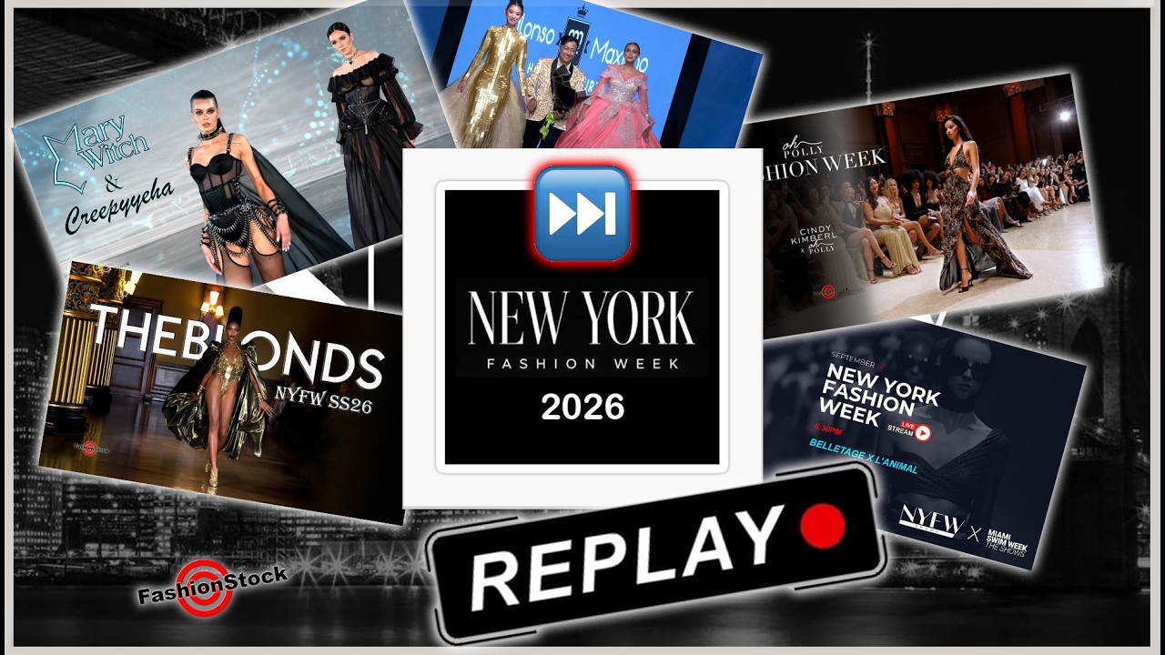 New York Fashion Week 2026 Re-PLAY: 5 Designers’ Shows & 2:53 Minutes of Runway Fashion | 4K/60P
