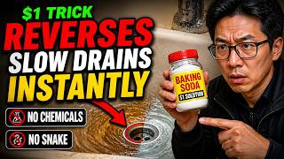 $1 Trick REVERSES Slow Drains Instantly — No Chemicals, No Snake
