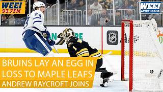 Andrew Raycroft joins to discuss how the Bruins bounce back from their ugly loss | WEEI Afternoons